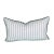 French Garden Gazebo Toile Rectangle Decorative Pillow With Down Feather Insert For Sale - Image 3 of 5