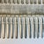 Mid 19th Century Mid 1800s Antique English Boho Chic Monogrammed Silver Plate Knives and Forks - Set of 70 For Sale - Image 5 of 17