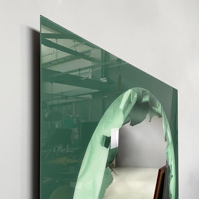 Italian Modern Wall Mirror by Ugo Nespolo for Rimadesio, 1980s For Sale - Image 4 of 8