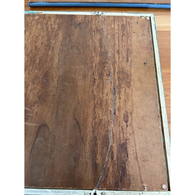 Mid 20th Century Vintage Mid-Century Vase of Poppies Still Life Painting For Sale - Image 5 of 6