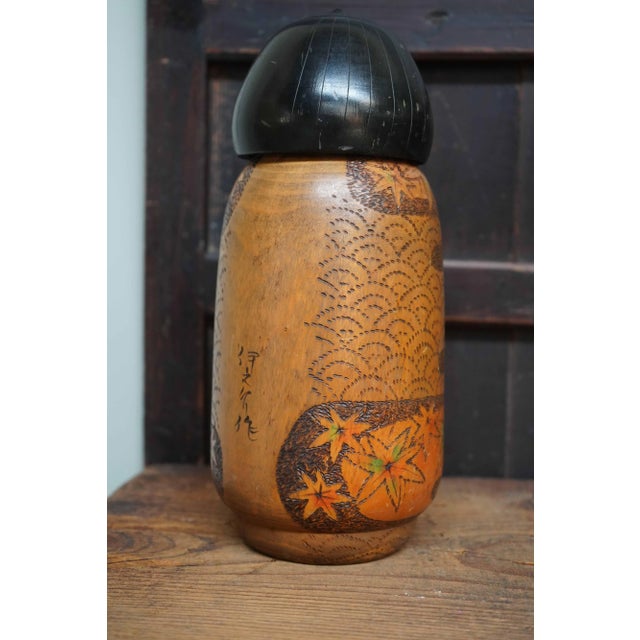 Vintage Sosaku Kokeshi by Inosuke Kobayashi, Japan, 1960s For Sale - Image 9 of 10