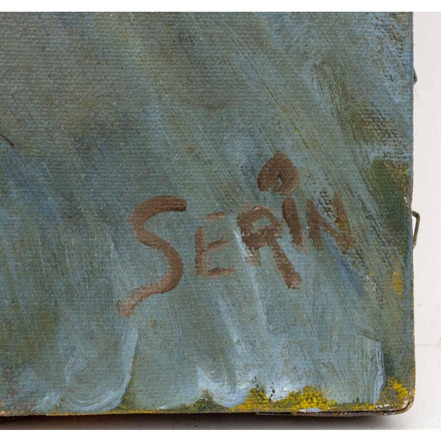 Signed Clown Portrait Oil on Canvas For Sale - Image 4 of 5
