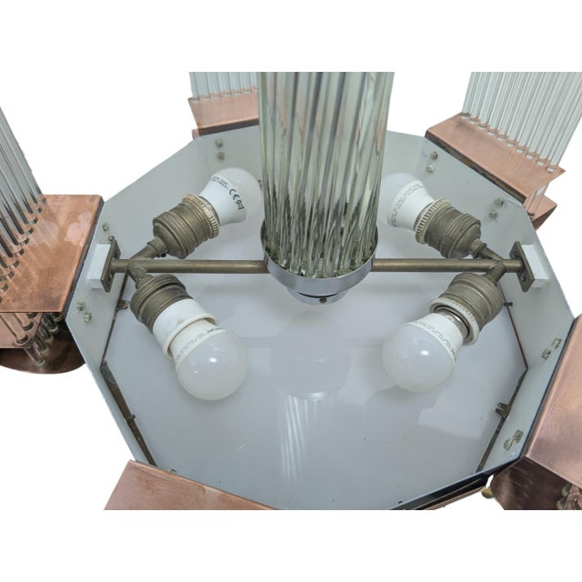 Copper Art Deco Pendant Lamp, 1930s For Sale - Image 8 of 13