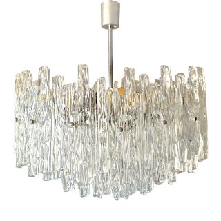 Vintage Acrylic Glass Chandelier For Sale