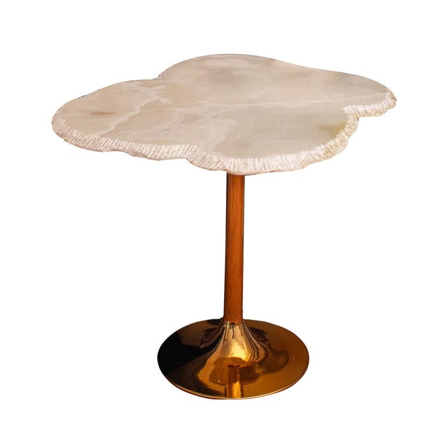 Coffee Table with White Onyx Top from Forzini For Sale - Image 15 of 16