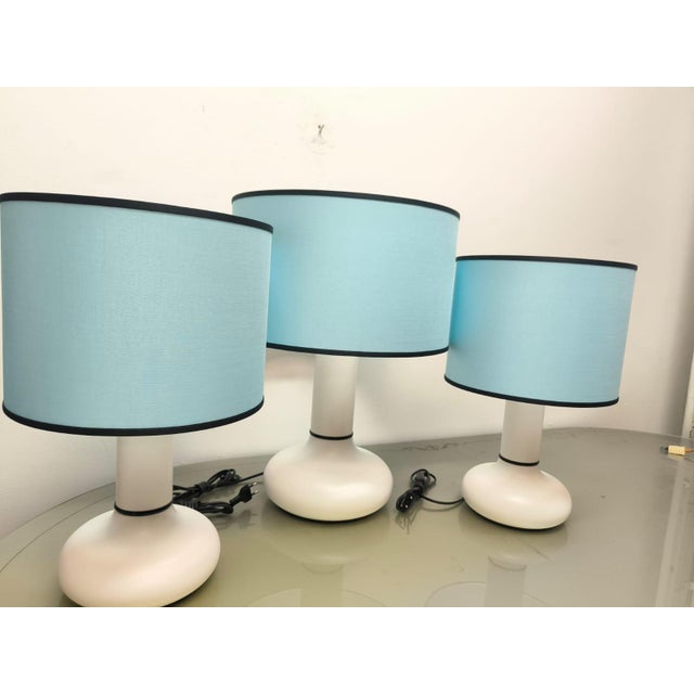 Vintage Tris Snow Table Lamp, 1970s, Set of 3 For Sale - Image 4 of 18