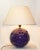 Ball Lamp 1970 decor ''Puzzle'' by cuts rounded ceramics. plum glaze. 2 = light spots in the first upper portion and the...