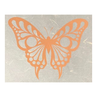 1970s James Omohundro Butterfly Serigraph For Sale