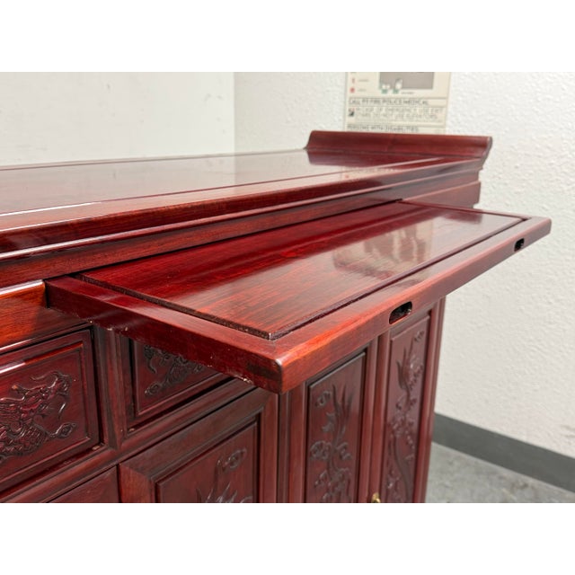 Asian Rosewood Cabinet For Sale In San Francisco - Image 6 of 12
