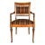 Regency Style Mahogany Armchair After Baker Furniture Company, Crafted in Italy For Sale