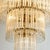 Clear Gold Glass Rod Chandelier by Sciolari, 1970s For Sale - Image 3 of 13