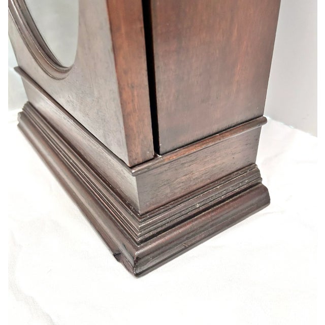 Brown Antique Oak Tabletop Curio Display Cabinet – Glass Shelf Collector Display Case – Victorian Style For Sale - Image 8 of 12