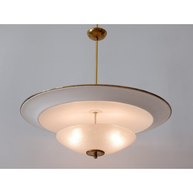 Large Mid-Century Modern UFO Ceiling or Pendant Lamp, Germany, 1950s For Sale - Image 10 of 18