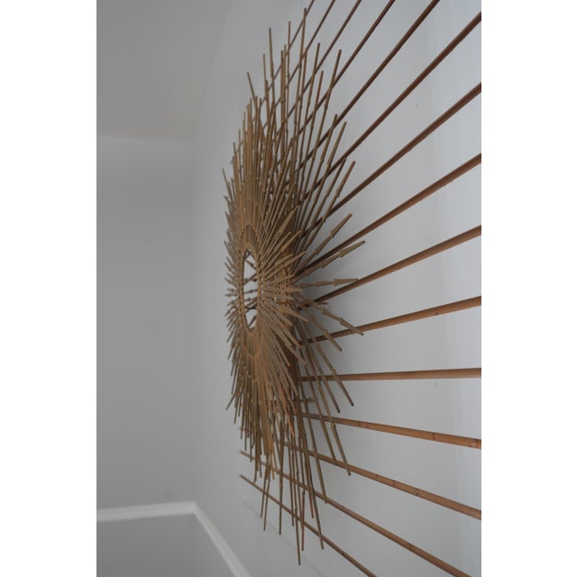 Age: C.1970s Details: Mid Century Modern Design Gold Finish On Iron Heavy Un-Marked As To Manufacture In The Manner Of...