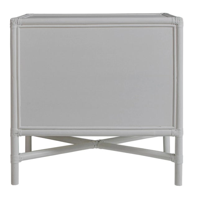 Verona Two-Drawer Nightstand in Light Gray For Sale - Image 4 of 6