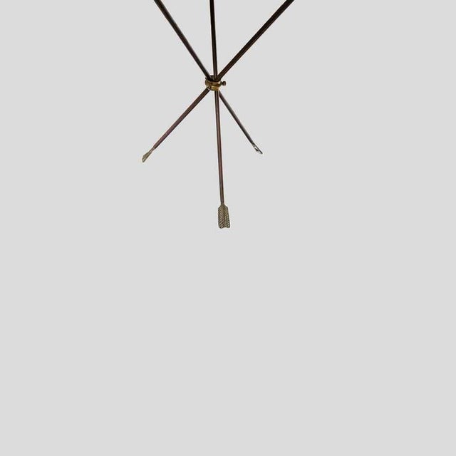 Directoire Style Tripod Table with Green Marble Top from Maison Jansen, 1950s For Sale - Image 3 of 10