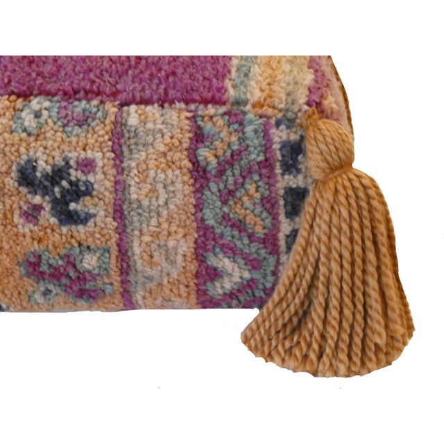Vintage Tribal Moroccan Pouf For Sale - Image 6 of 7