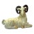 Vintage Mid Century, Hollywood Regency, Neo Classic, Ceramic Sculptural Ram For Sale
