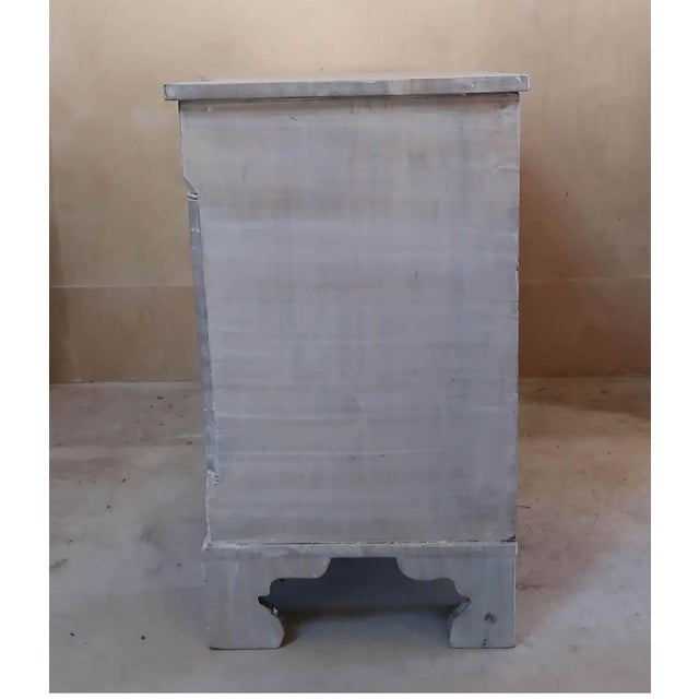Antique Bleached Serpentine Fronted Chest of Drawers, 1780 For Sale - Image 6 of 11