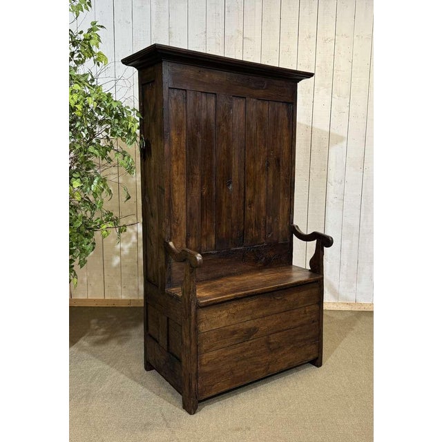 19th Century Breton Oak and Chestnut Entryway Cabinet For Sale - Image 18 of 18