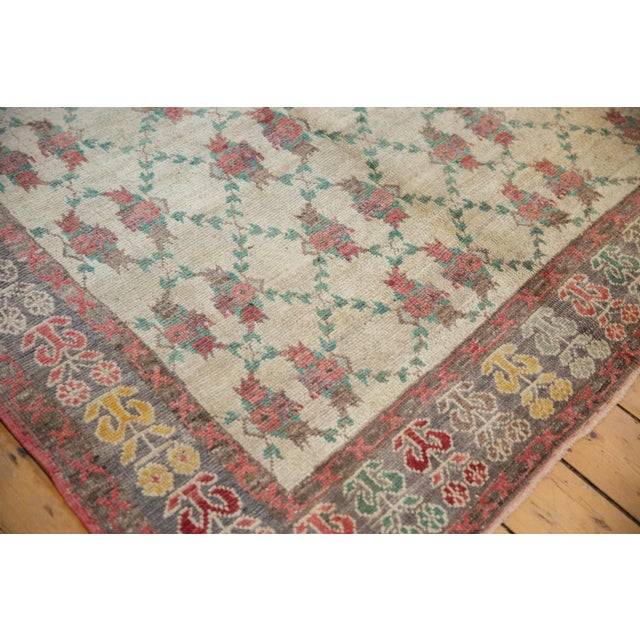 1960s Vintage Distressed Oushak Rug Runner - 5'1" X 10'10" For Sale - Image 5 of 10