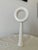 Elegant Vintage White Two Tier Ceramic Serving Stand For Sale - Image 4 of 10