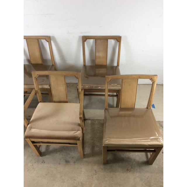 Bernhardt Set of 6 Mid Century Modern Dining Chairs With Limed Walnut Finish For Sale - Image 4 of 18