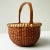 Early 21st Century Vintage Signed Nantucket Lightship Basket – Handcrafted With Bone Handle & Geometric Pattern For Sale - Image 5 of 8