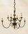 2010s Organic Modern Currey & Co. Metal and Wood Abbey Chandelier For Sale - Image 5 of 5