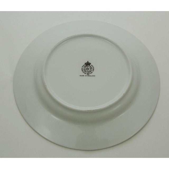 White Mid 20th Century Royal Worcester England Evesham Fruit Design Porcelain Lunch Dessert Plate For Sale - Image 8 of 10