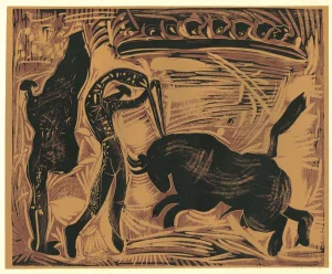 Les Banderilles - Linocut Reproduction After Pablo Picasso - 1962 1962
