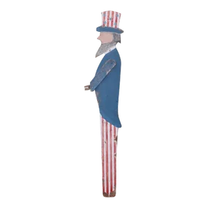 Patriotic Folky Uncle Sam, Garden Ornament