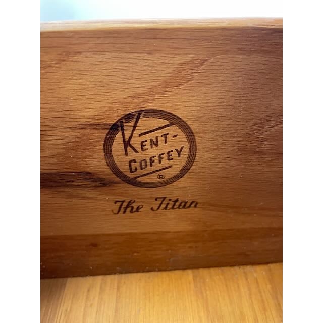 Restored Pair of "Titan" Nightstands by Kent Coffey For Sale - Image 10 of 12