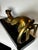 Vintage 1987 Solid Brass Panther Sculpture on Black Base – 23” Long, 14.8 LBS For Sale - Image 12 of 12
