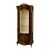 Grand French Louis XV Vitrine Cabinet – Ornate Wood Display Case With Glass, Velvet Interior & Gold Leaf Details For Sale