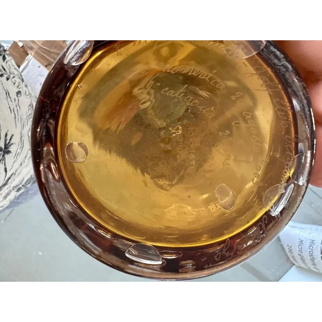 Amber Murano Glass Vase, 2002 For Sale - Image 7 of 8