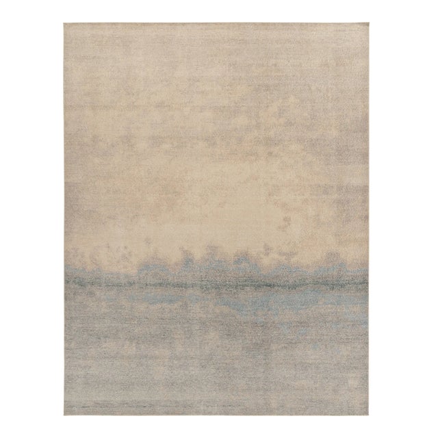 Rug & Kilim’s Ciel Rug in Cream and Blue, 10x14 For Sale