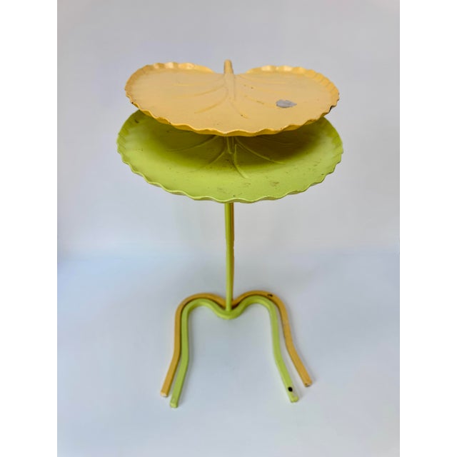 Orange Pair of Vintage Lily Pad Nesting Tables, Attributed to John Salterini For Sale - Image 8 of 14