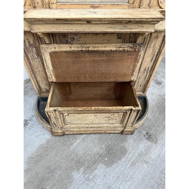 Wood Napoleon III Entryway Mirror For Sale - Image 7 of 12