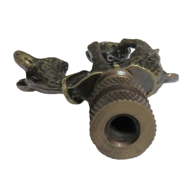 Contemporary Pair of Lamp Finials Cat Kitten With Ball of Yarn For Sale - Image 3 of 3