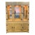 Vintage Bernhardt Shibui Collection Chinoiserie Style Ivory Display / China Cabinet For Sale
