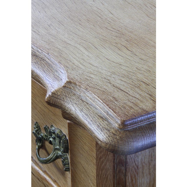 Brown Mid-Century Danish Oak Baroque / Rococo Style Commode attributed to Henning Kjærnulf, 1960s For Sale - Image 8 of 17