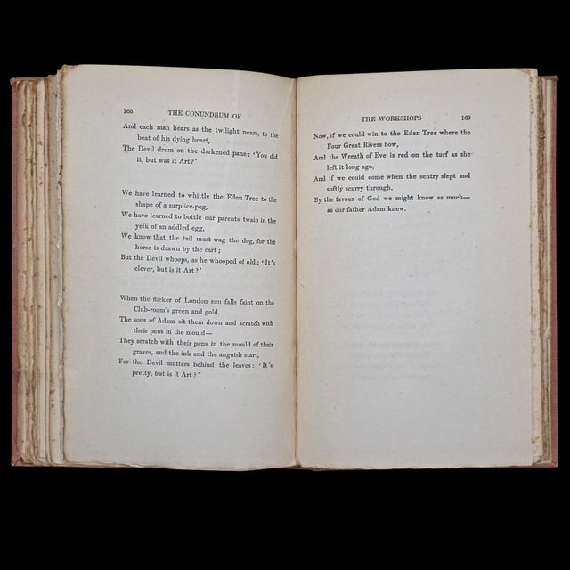 Red Antique Poetry Book, Barrack Room Ballads, Rudyard Kipling, Literary Classic For Sale - Image 8 of 12