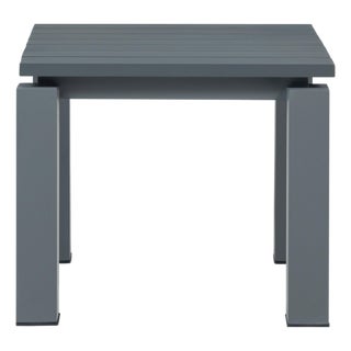 Sardinia Outdoor Aluminum End Table - Gray For Sale