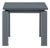 Sardinia Outdoor Aluminum End Table - Gray For Sale