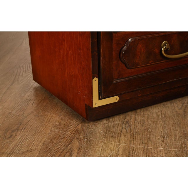 Bernhardt Vintage Campaign Style Door Chest For Sale - Image 10 of 18