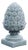 Longwood Pineapple Finial Gray Concrete Statue For Sale