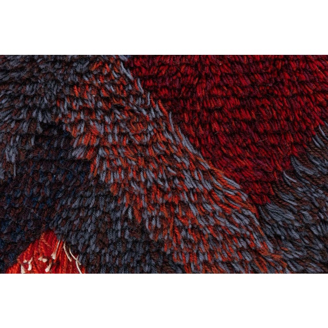Vintage Swedish Rya Rug by Ritta Aaltonen Doris Leslie Blau Collection For Sale - Image 4 of 9