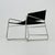 Metal Mid-Century Black Leather Lounge Chair For Sale - Image 7 of 11