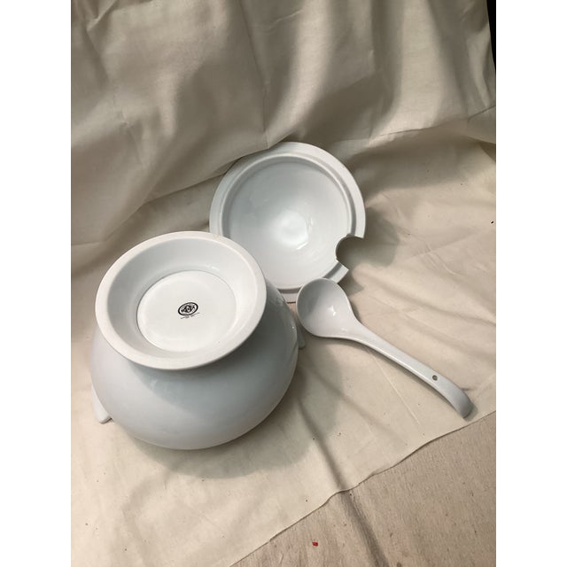 Vintage Cordon Bleu Tureen With Ladle For Sale - Image 4 of 4